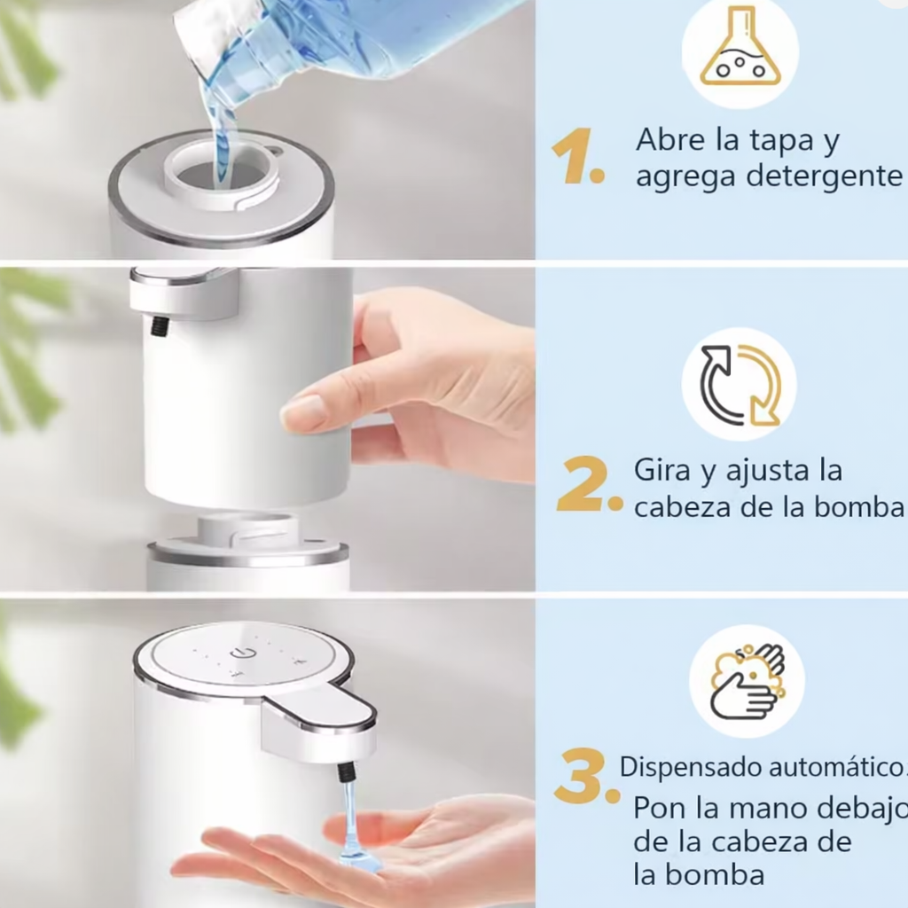 DISPENSADOR DE JABON CON SENSOR