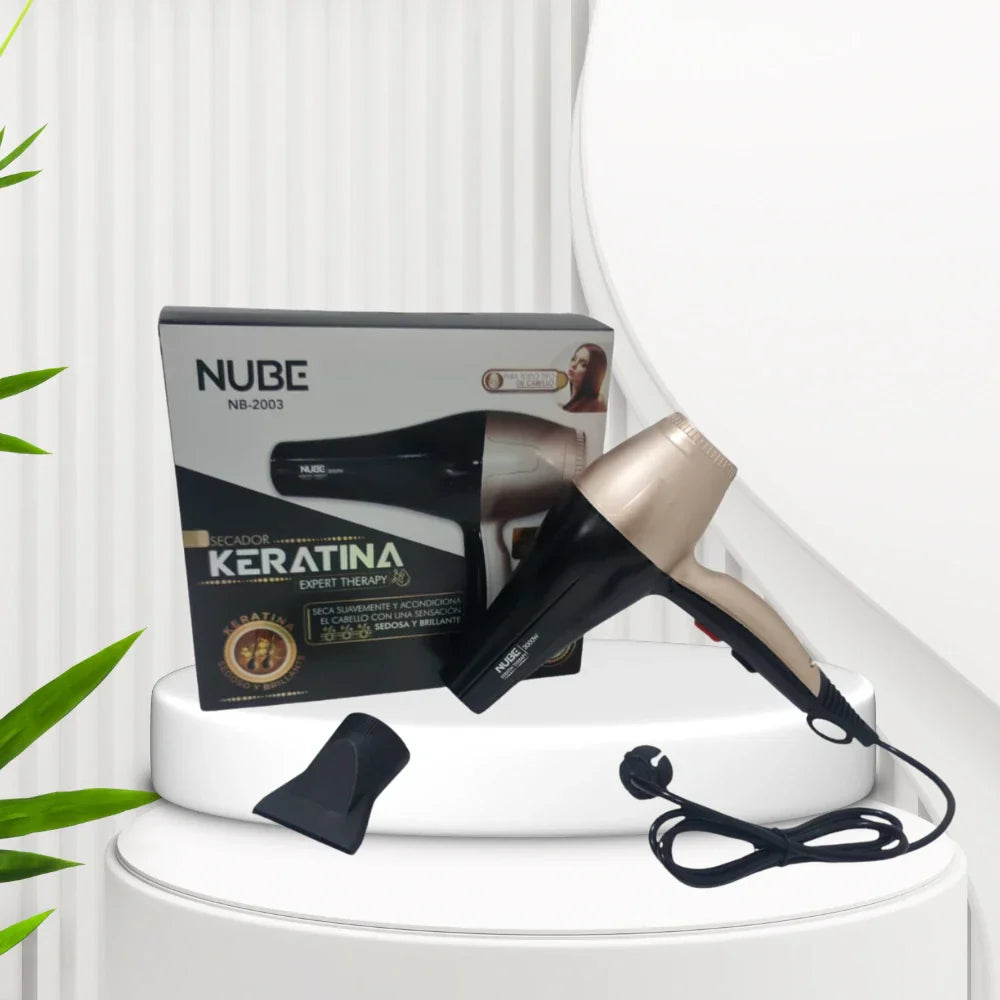 Secador Profesional Nube 3000 W con Queratina y Aceite de Almendras