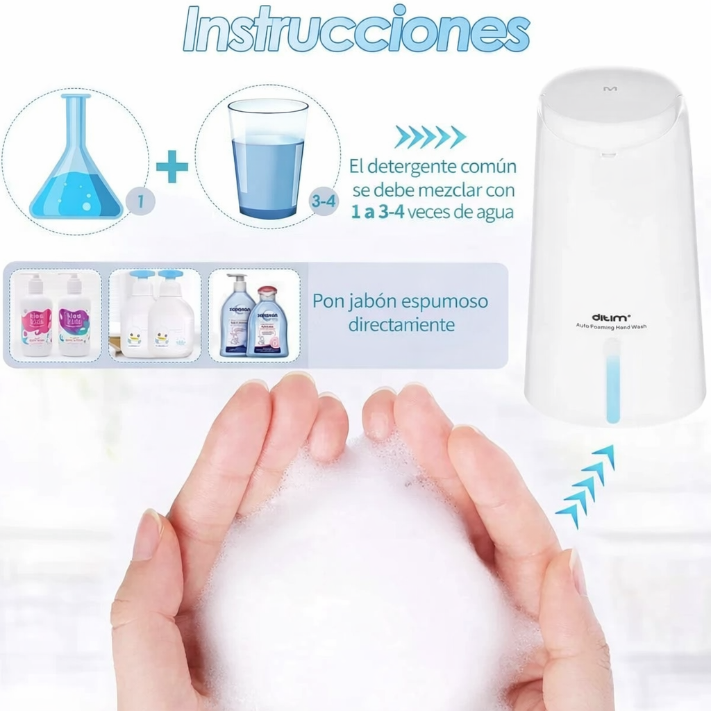 DISPENSADOR DE JABON CON SENSOR