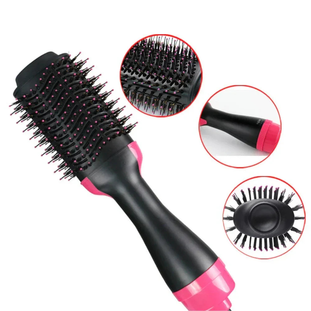 Combo Cepillo Plancha 2en1 + Cepillo Secador 3en1 para Cabello