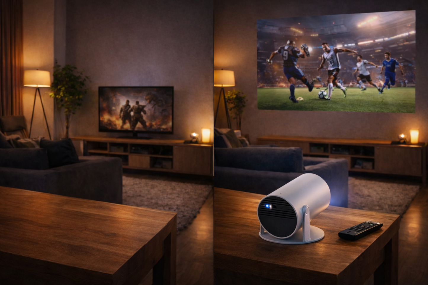 Proyector Smart HY300 Full HD – Cine en Casa / Android Integrado