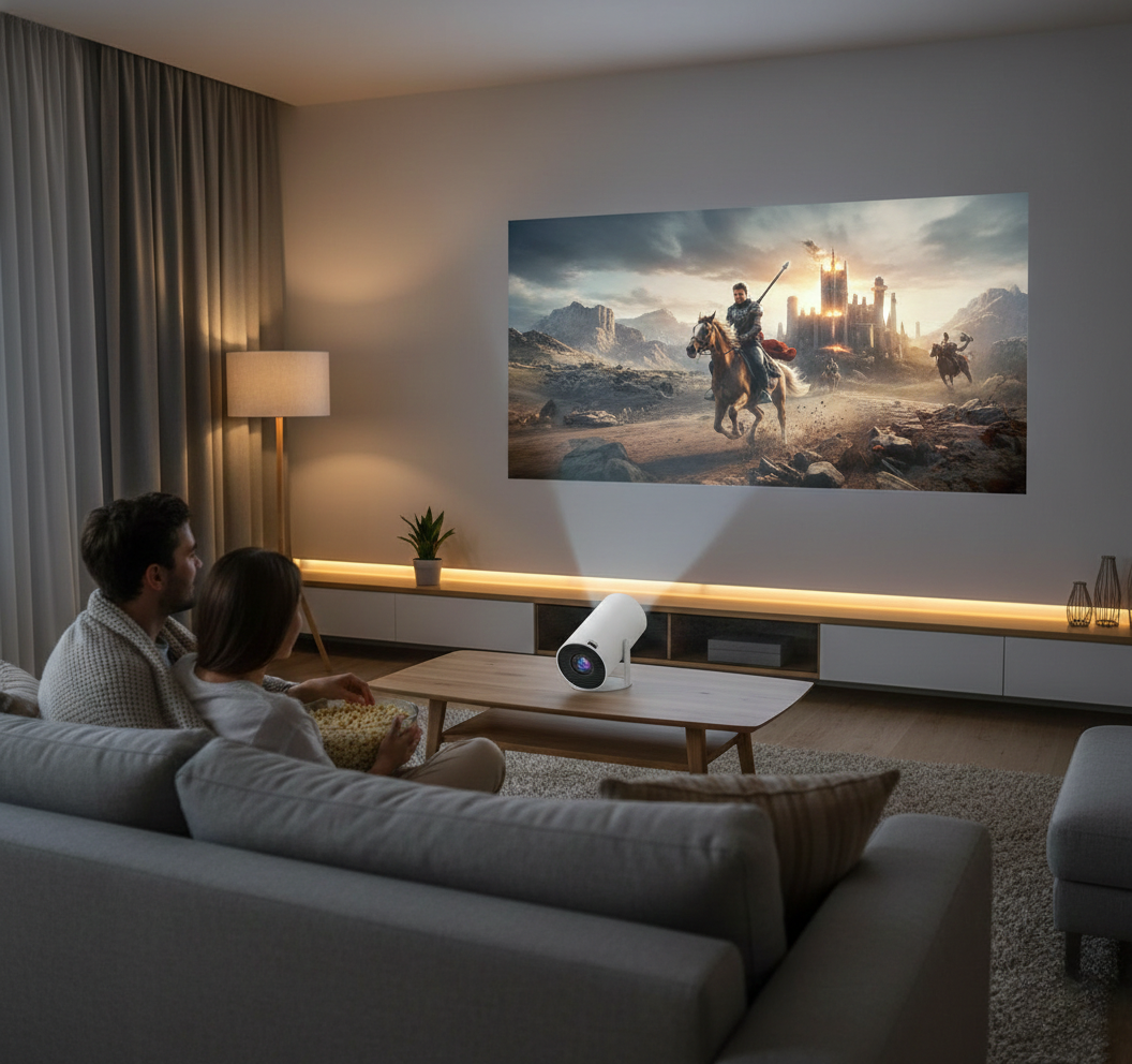 Proyector Smart HY300 Full HD – Cine en Casa / Android Integrado