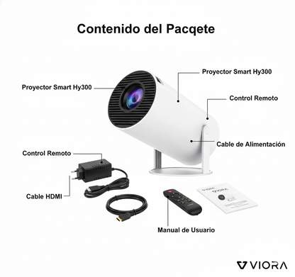 Proyector Smart HY300 Full HD – Cine en Casa / Android Integrado