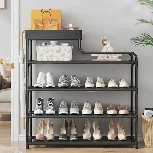 Organizador de Zapatos de 4 Niveles, Estructura Metálica